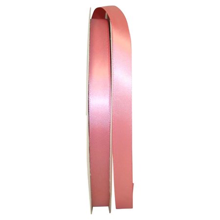 RELIANT RIBBON 0.625 in. 100 Yards Double Face Satin Ribbon, Dusty Rose 4950-067-03C